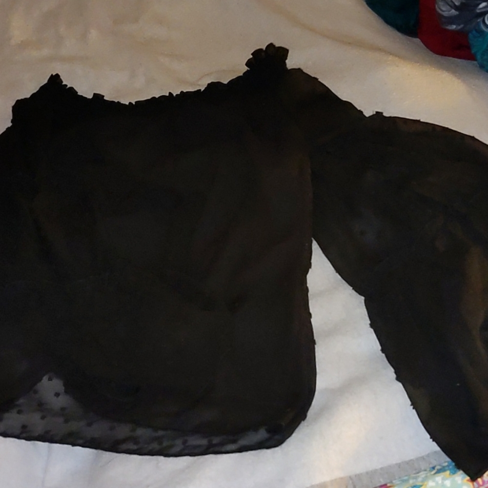 Never worn off the shoulder shirt